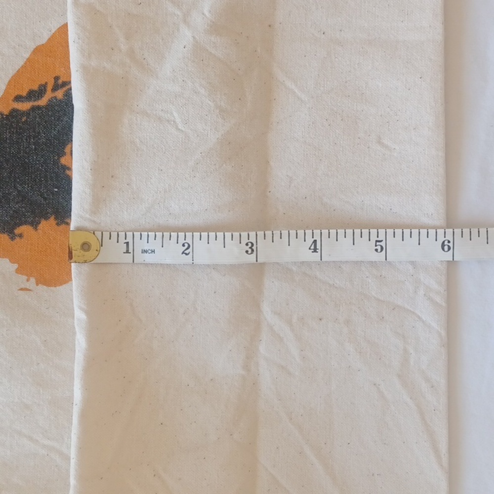 3/$25 Pet Food Express Canvas Tote Bag Cat & Dog Image, Off White Blue Orange - Picture 11 of 14